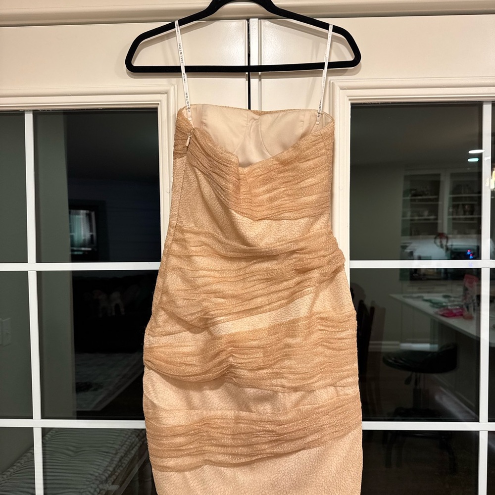 Elegant gold/champagne Evening Dress - Picture 3 of 5